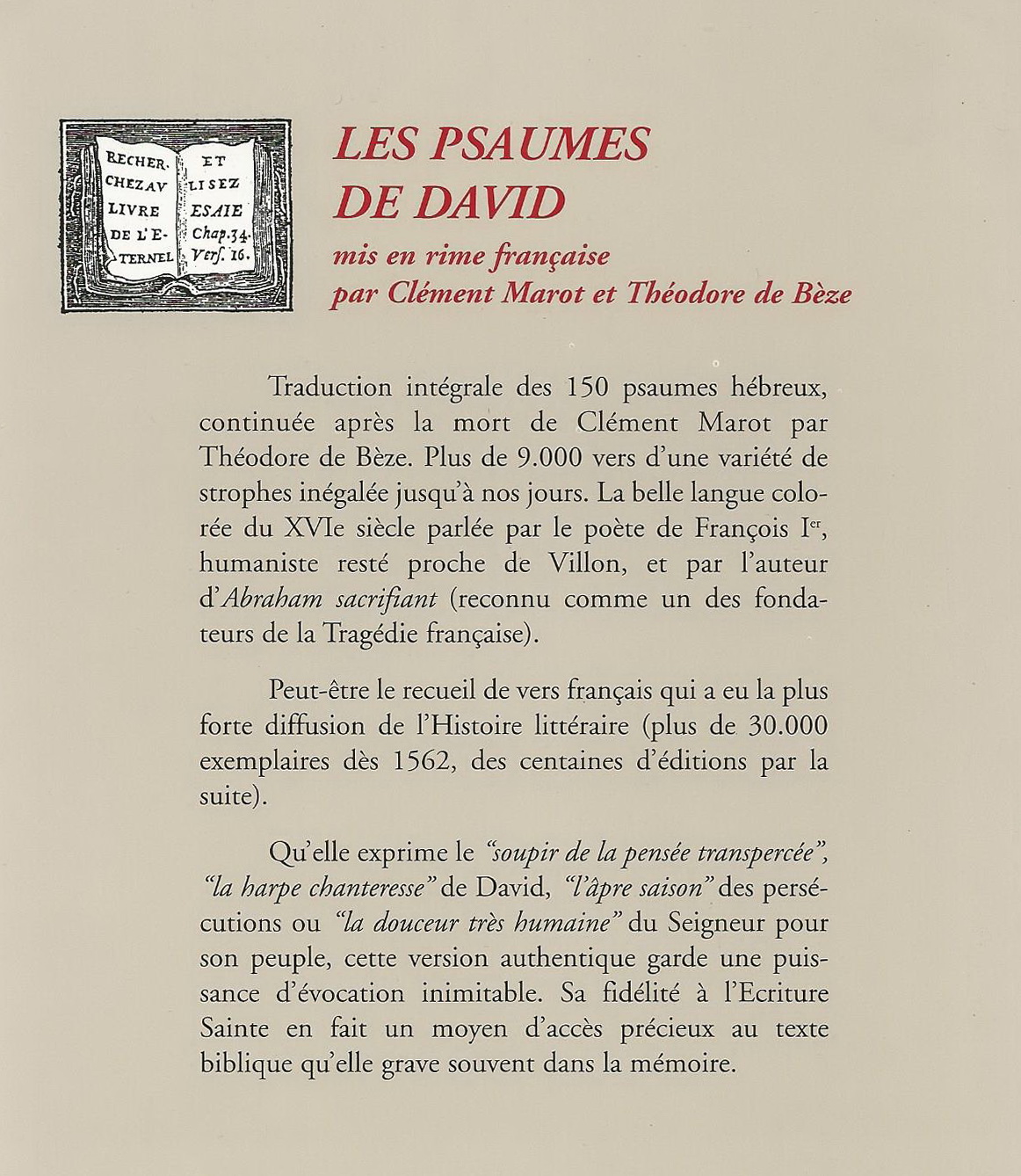Les 150 Psaumes De David Et Leur Signification
