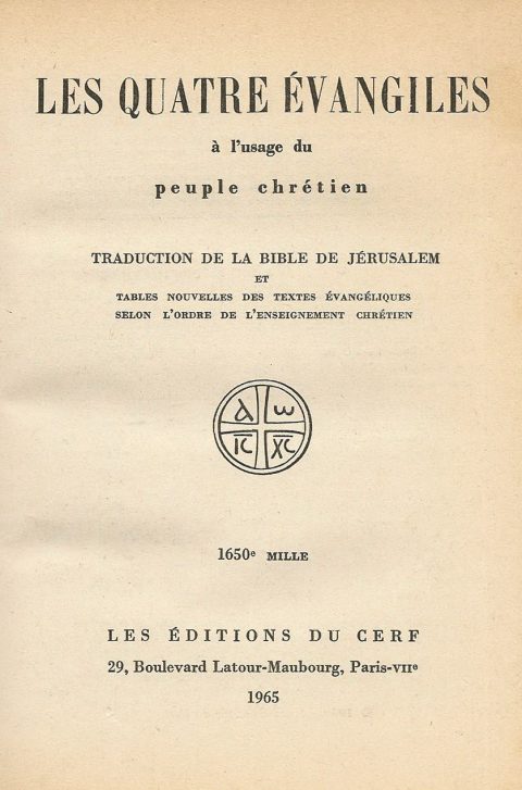 Synopse des Quatre Evangiles - Tome II