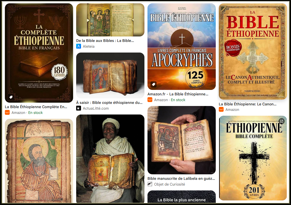 La bible éthiopienne …